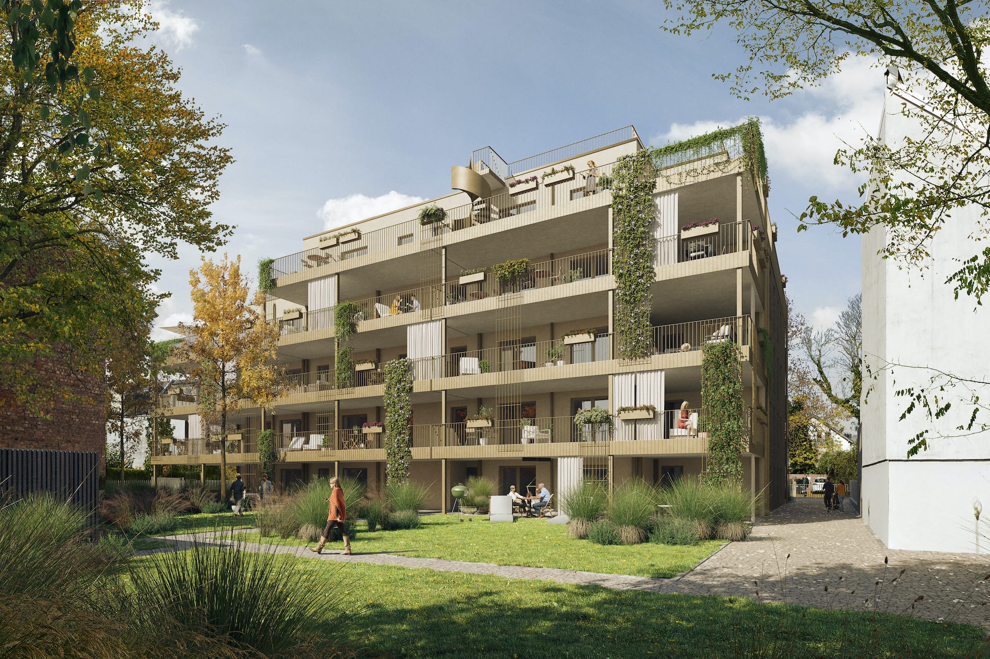 CASPARI9 - Energieeffiziente und Barrierefreie Eigentumswohnungen am Zentrum von Zwickau - Begrünte Balkons & Garten